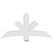Ekena Millwork Davenport Architectural Grade PVC Gable Bracket, 60"W x 30"H x 6"D x 6"F, 12/12 Pitch GBP060X30X0606DAV00 - alternate 2